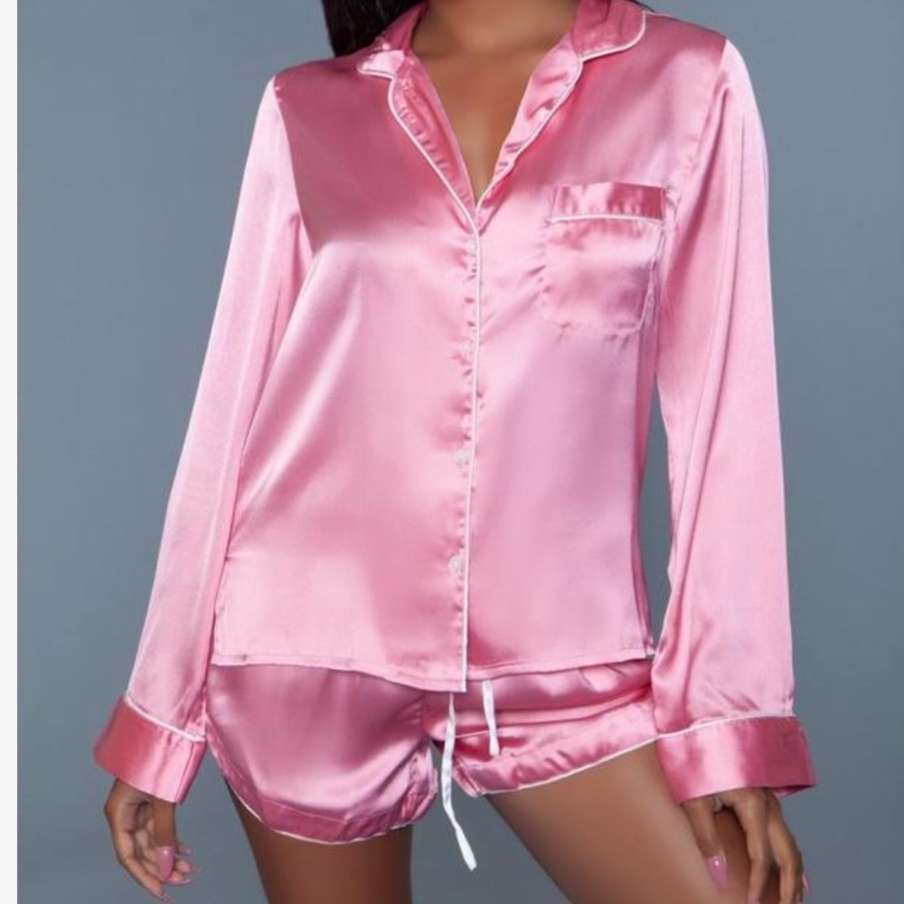 Pink & Purple Satin Pajama sets